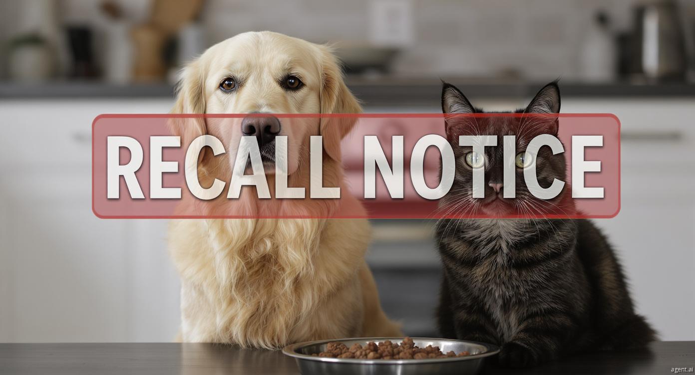 Dog and cat food recalled warning sign to protect your pets from hidden health dangers