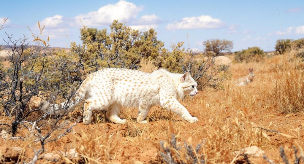 white-iberian_lynx_hunting_in_andalusia-1024x553 White Iberian Lynx: Rare Discovery and Conservation Success