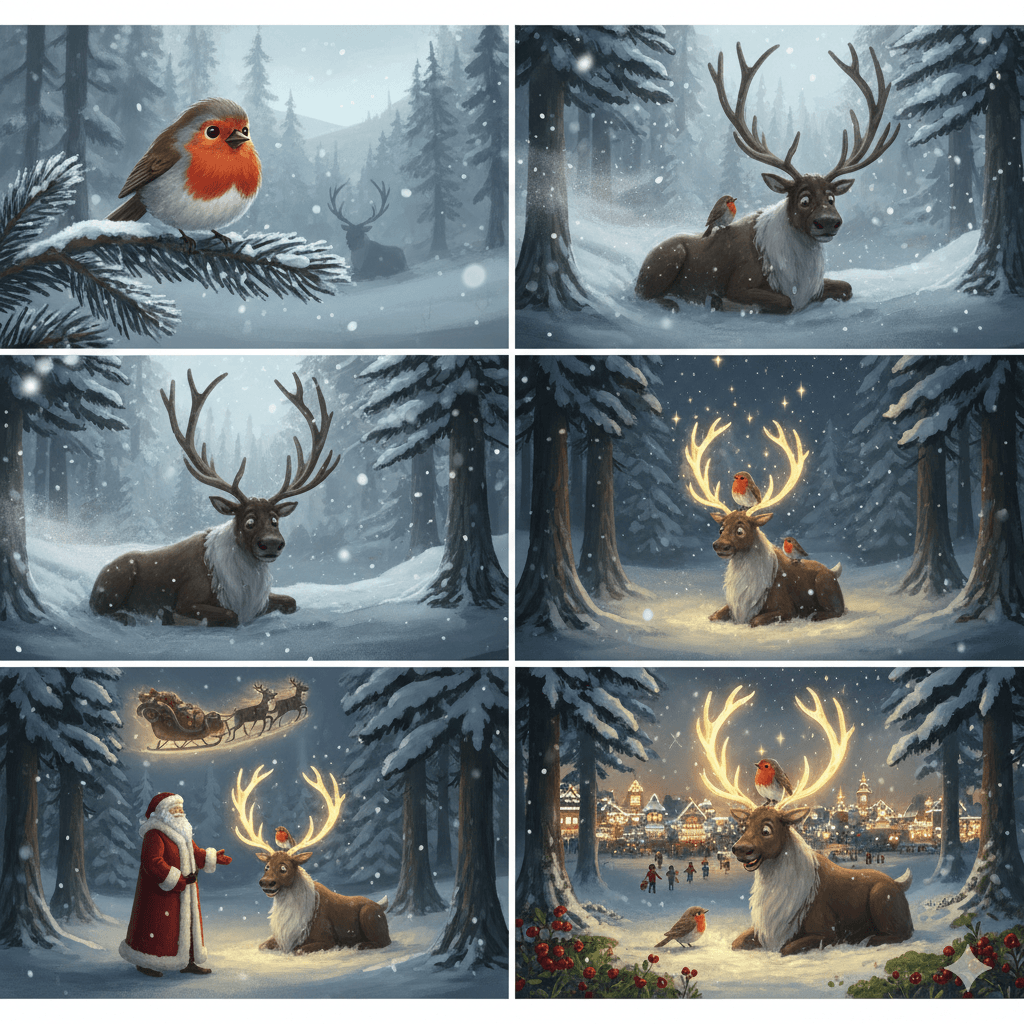 Gemini_Generated_Image_24wcpv24wcpv24wc Robin and Reindeer: A Magical Christmas Tale          with a Painful Truth