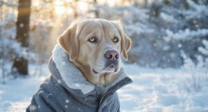 dogs joint care in winter with warmth and comfort